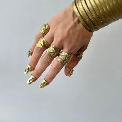 Gilded Crowns Nail Jewels Set of 5 - Studded