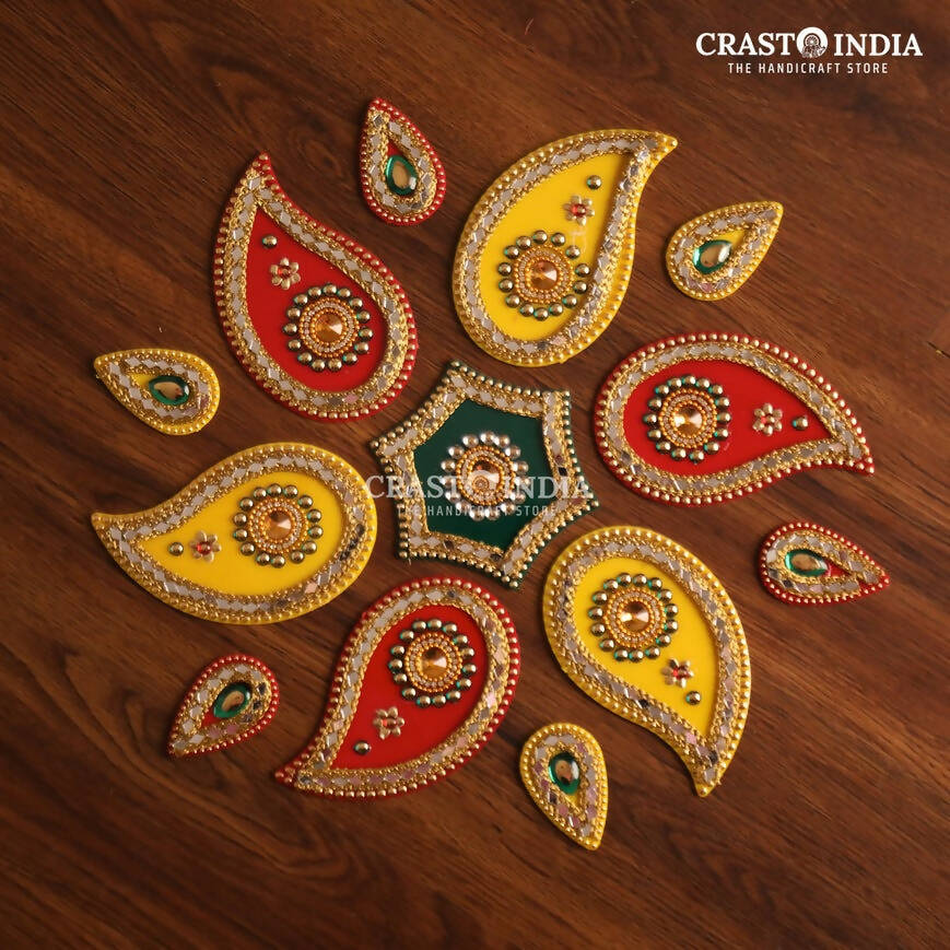 Leaf Handcrafted Festive Rangoli