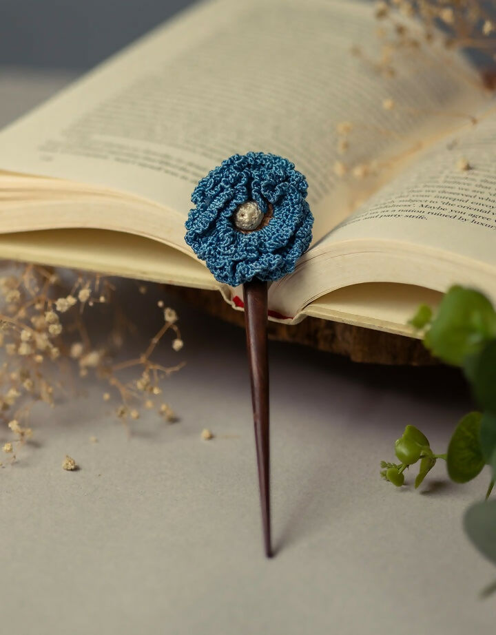 Hairstick ~ Blue Poppy