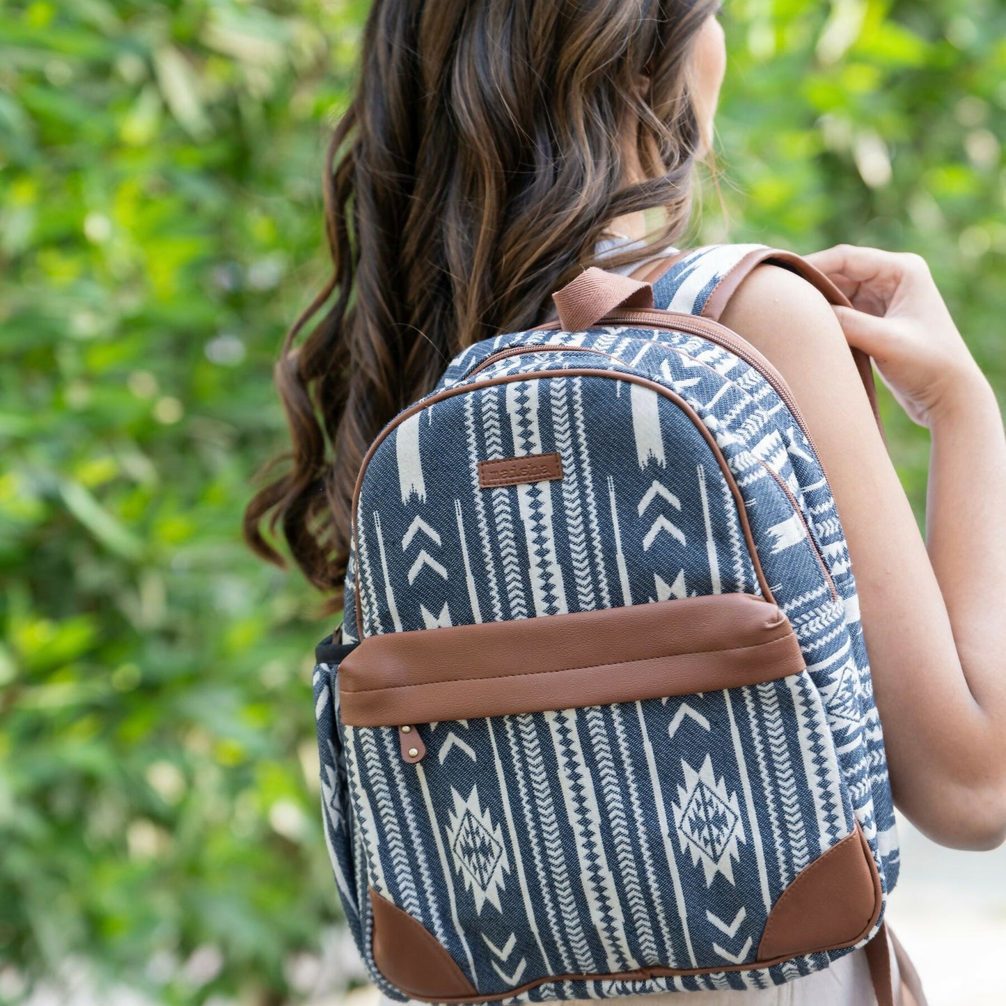 Adventurous blue compact backpack