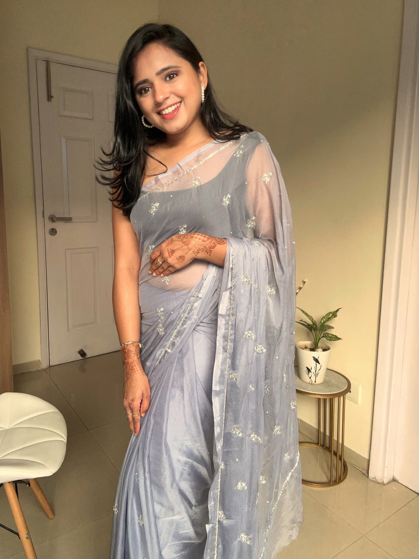 Sitaron ki Mehfil Chiffon Saree