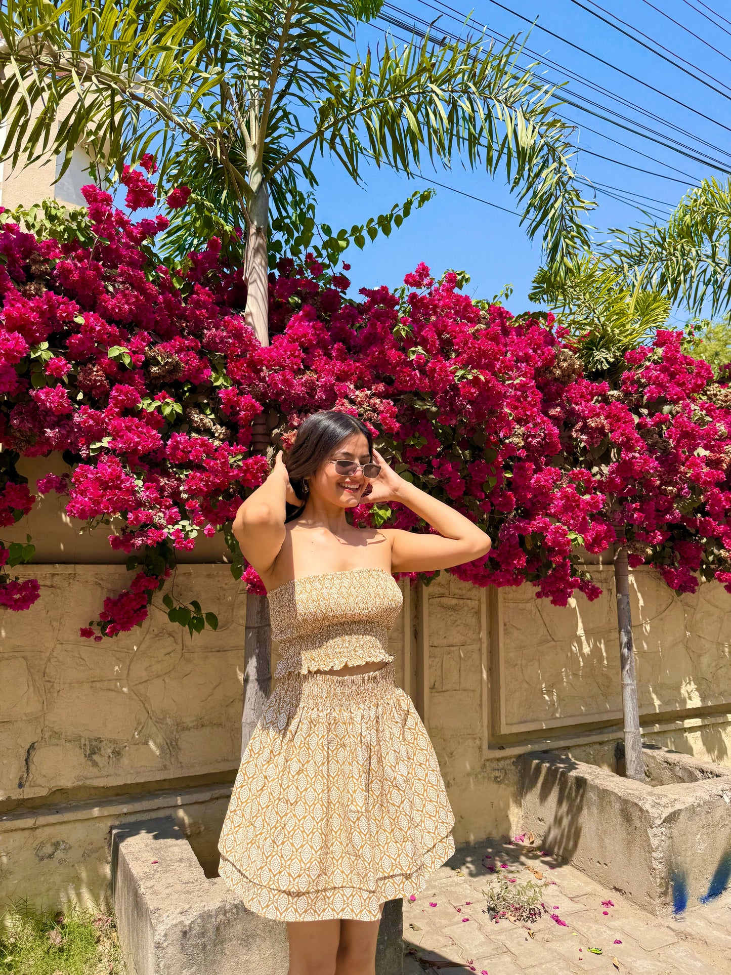 Sunshine Yellow Sweetheart Coord Set