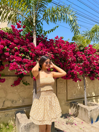 Sunshine Yellow Sweetheart Coord Set