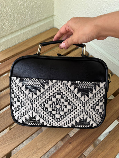 Monochrome Handcrafted Briefcase Sling