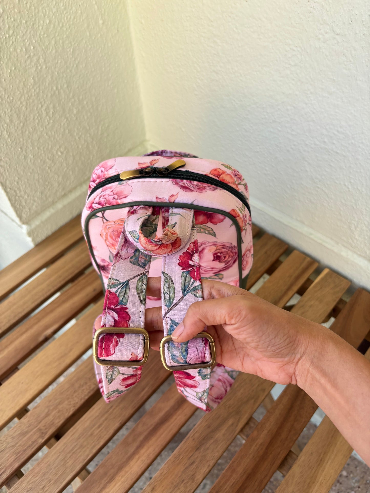 Rosa Garden Everyday Handcrafted Backpack