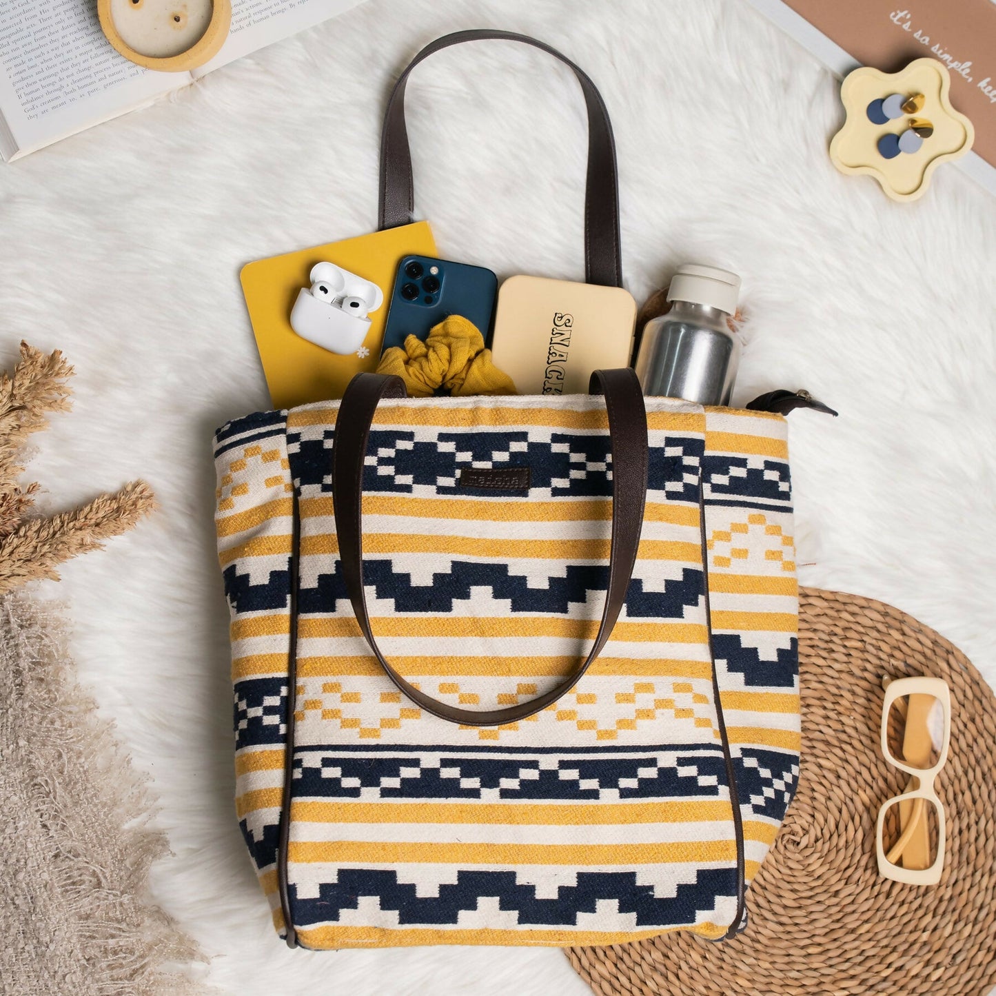 Minion Maze Cotton Jacquard Tote Bag