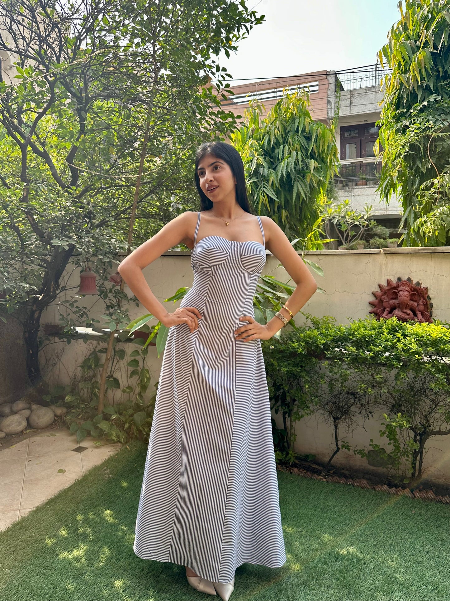 Stripe and Hype Cotton Dress