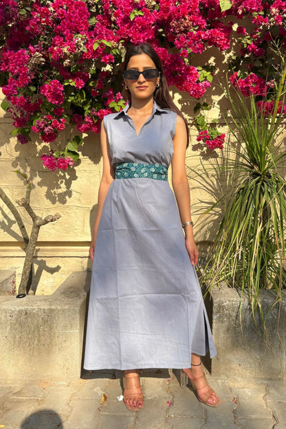 Goddess Beauty Collared Dress