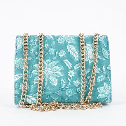 Aqua Blue Satchel Bag