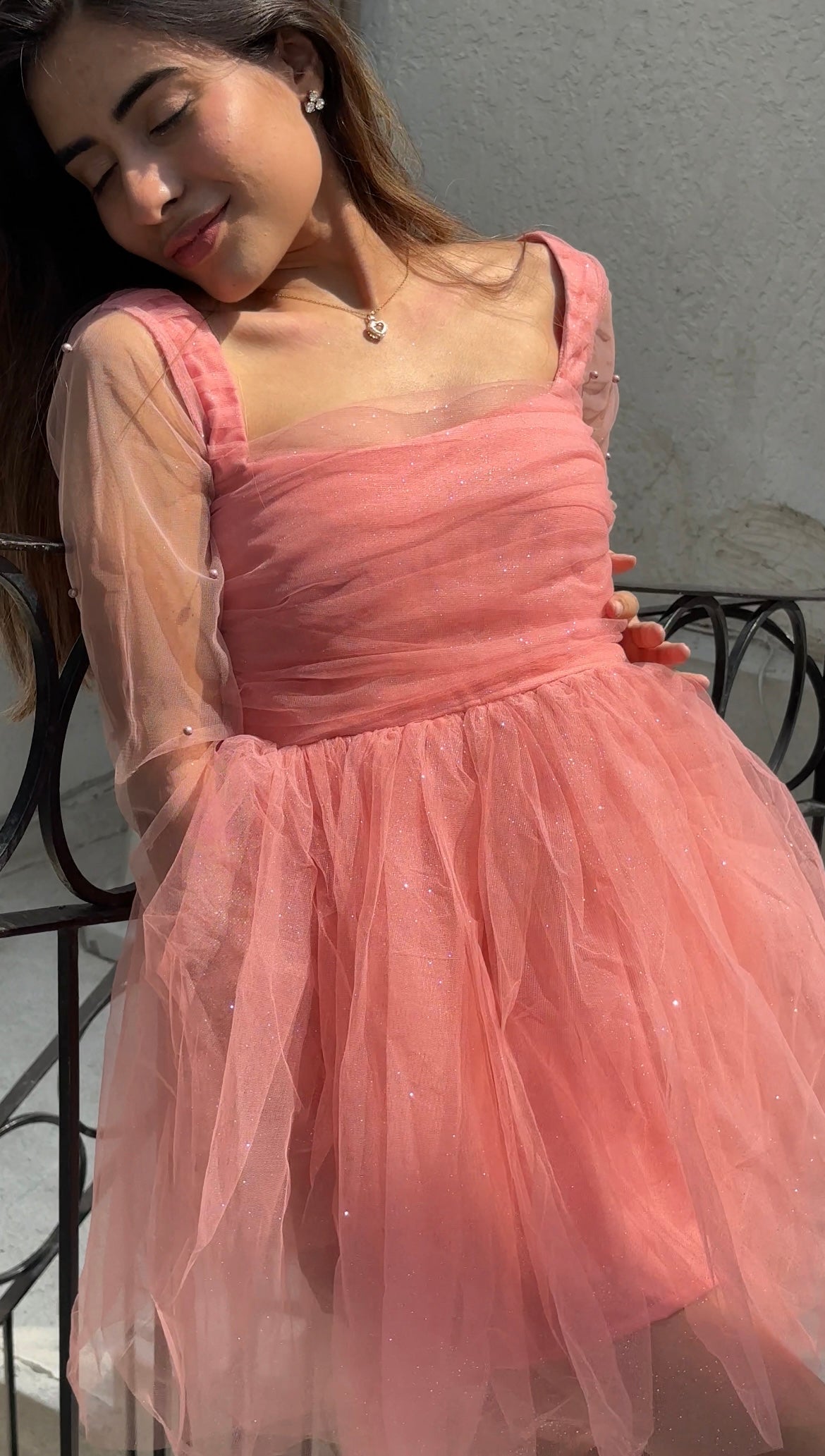 Sugarplum Pearl Dress With Detachable Big Bow