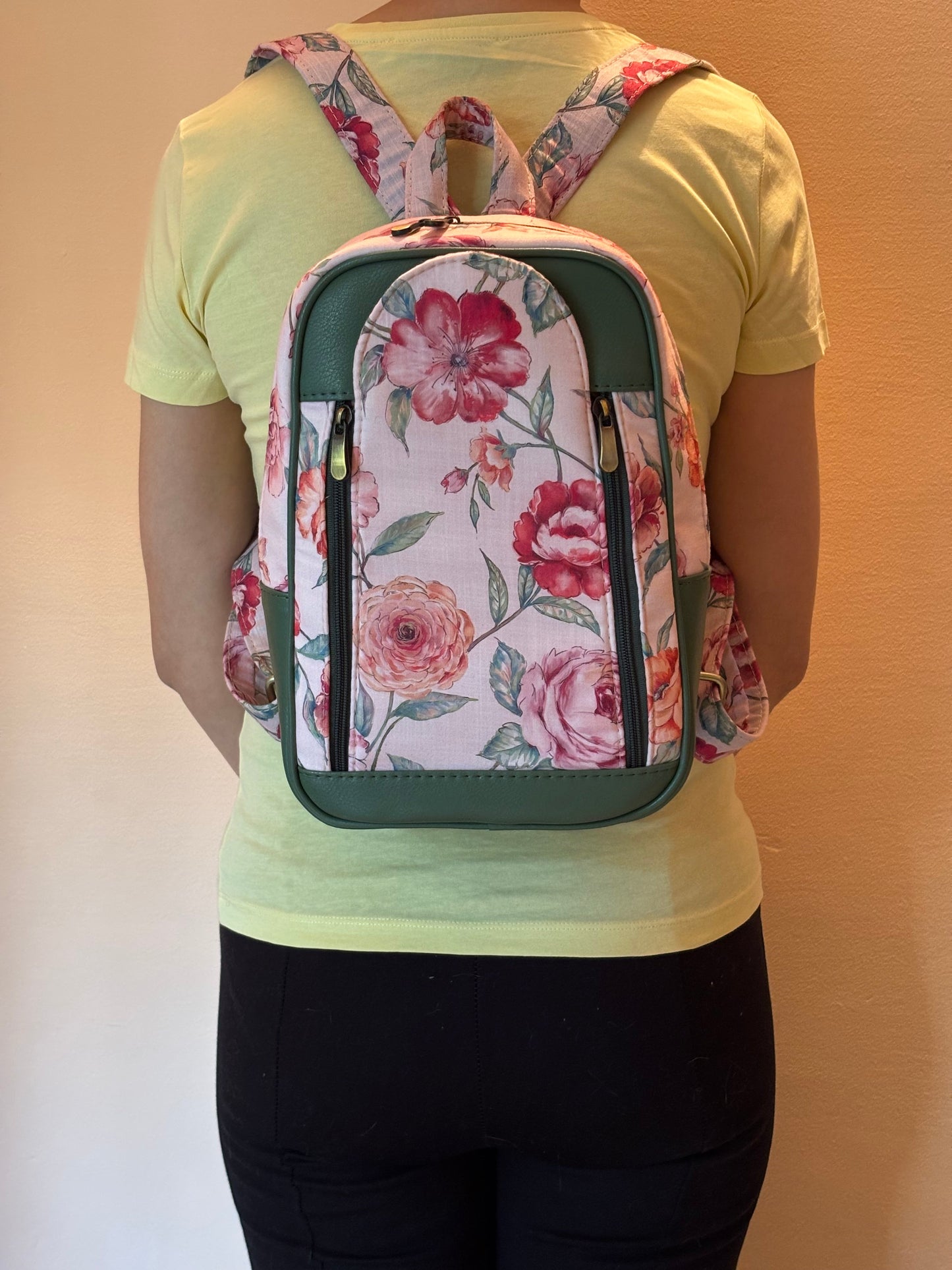 Rosa Garden Everyday Handcrafted Backpack