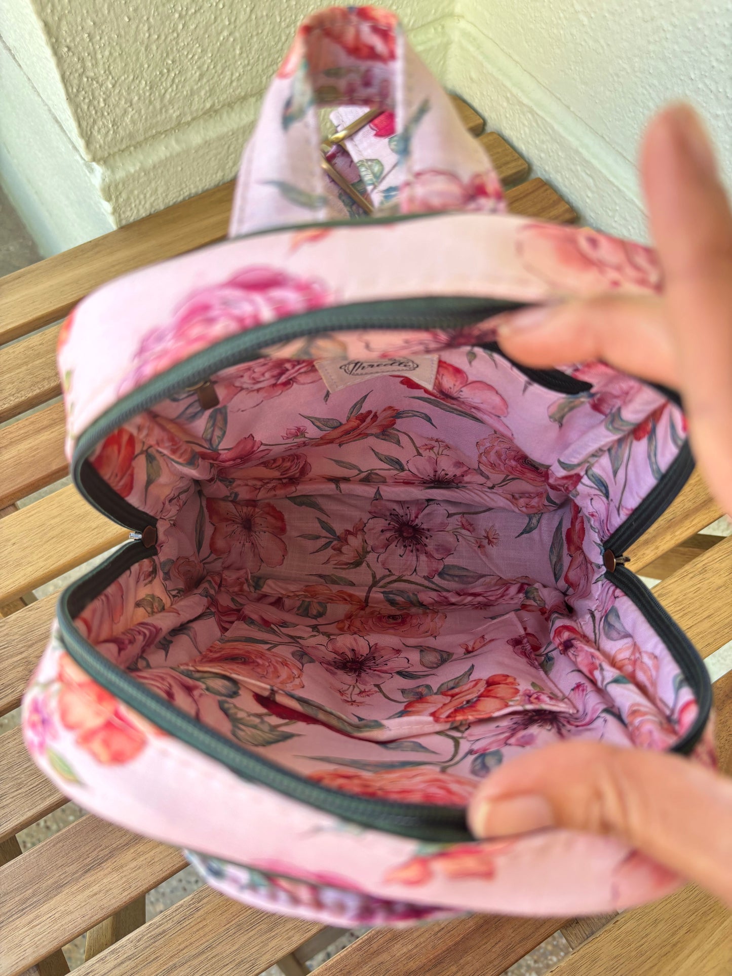 Rosa Garden Everyday Handcrafted Backpack