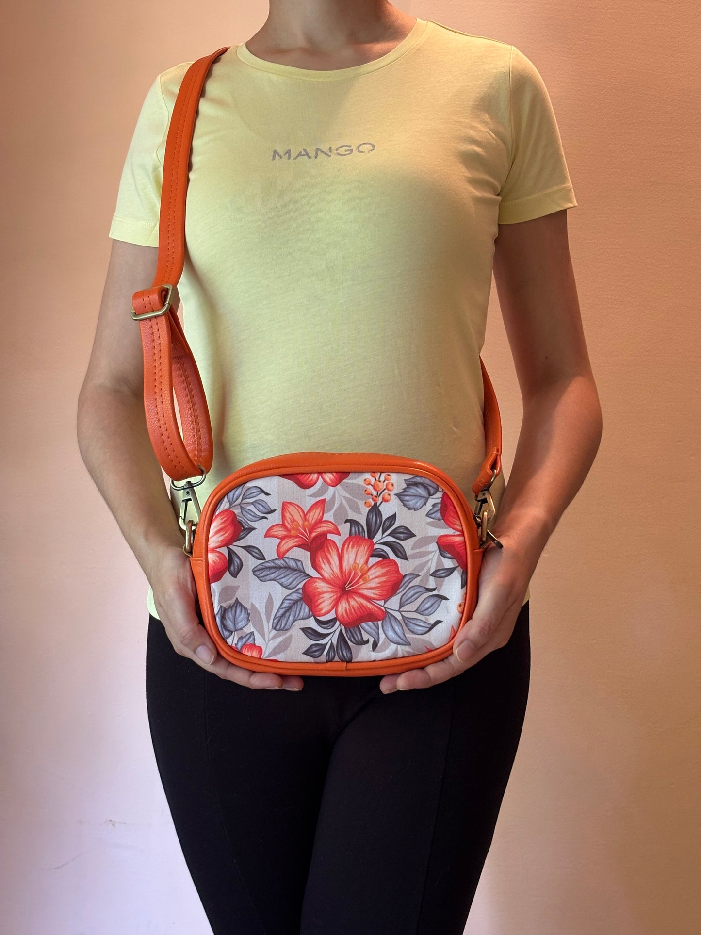 Hibiscus Bloom Handcrafted Sling Bag