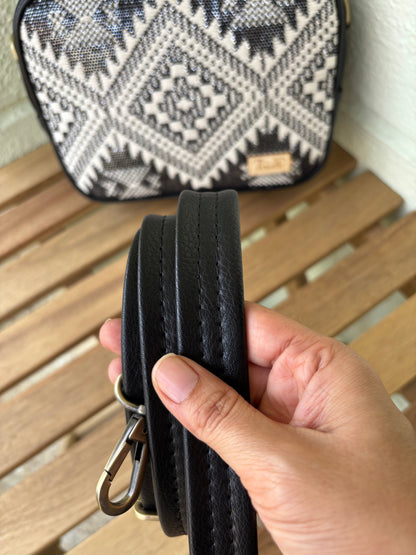 Monochrome Handcrafted Briefcase Sling