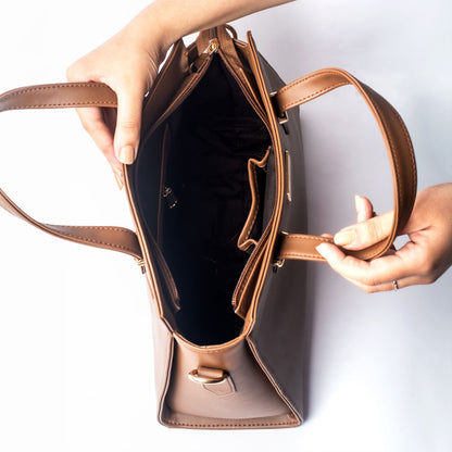 Mocha Elegance Handbag