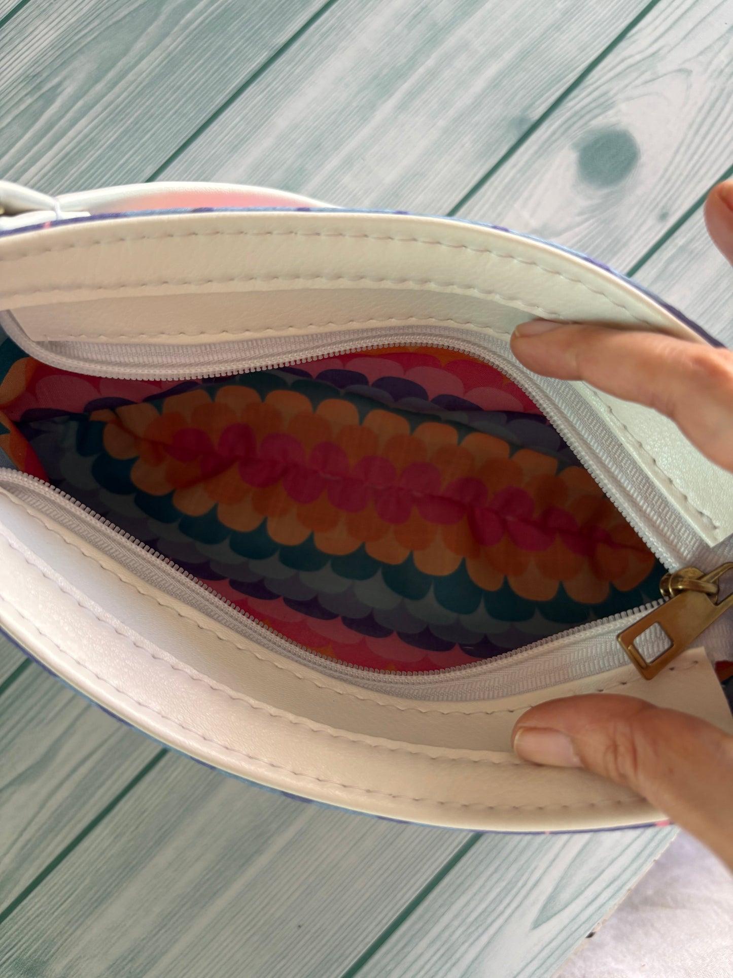 Candy Wave Handcrafted Baguette Bag