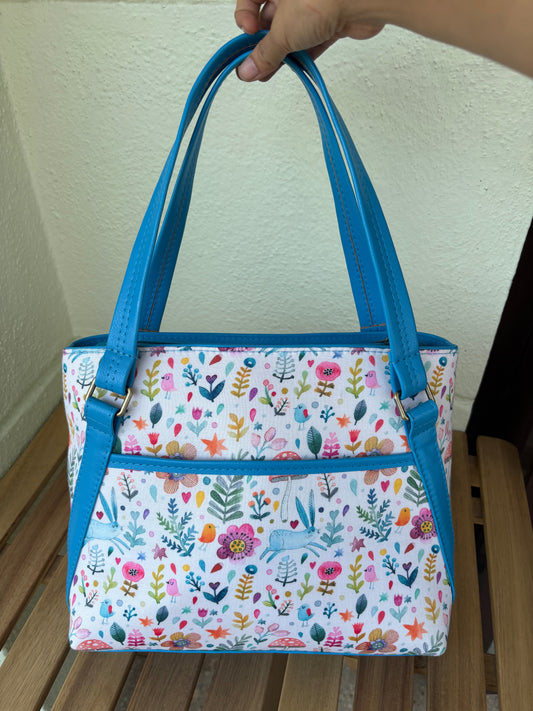 Whimsical Meadow Handcrafted Tote
