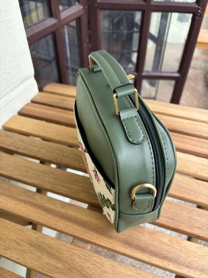 Meadow Bloom Handcrafted Briefcase Sling