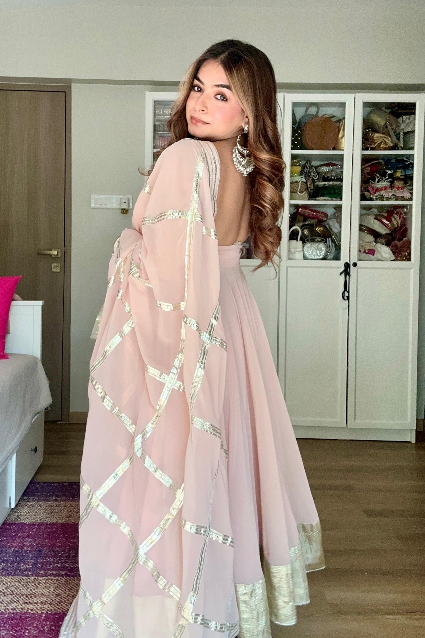 Vanya Blush Pink Georgette Suit Set