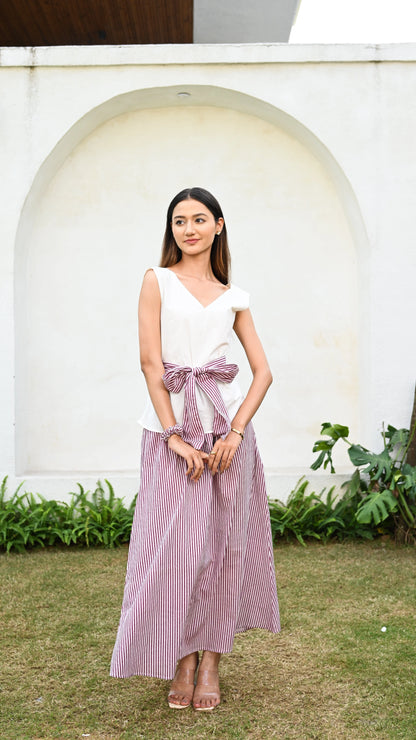 Rouge Coord Set with Belt