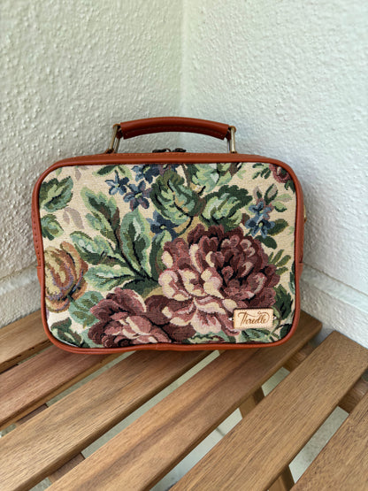 Vintage Bloom Handcrafted Briefcase Sling