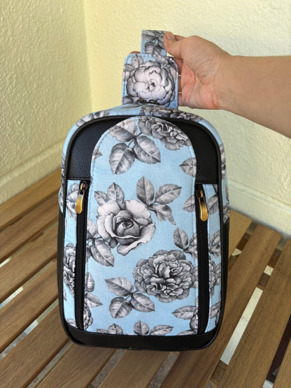 Midnight Rose Handcrafted Backpack