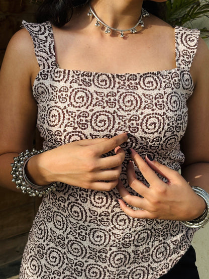 Dhara Side Cut Cotton Kurti