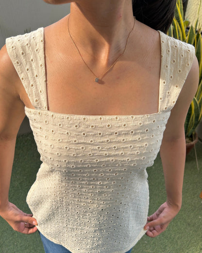 Schiffli Cotton Short Kurti