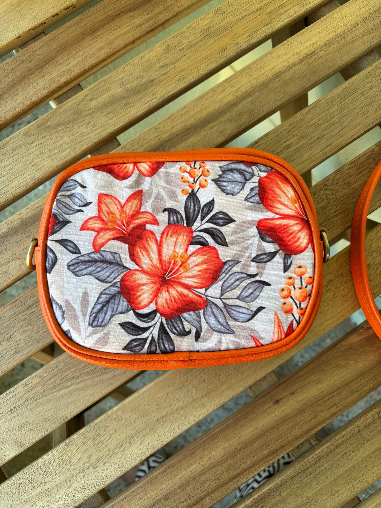 Hibiscus Bloom Handcrafted Sling Bag