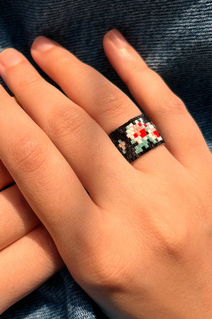 Sakura Beaded Ring