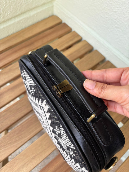 Monochrome Handcrafted Briefcase Sling