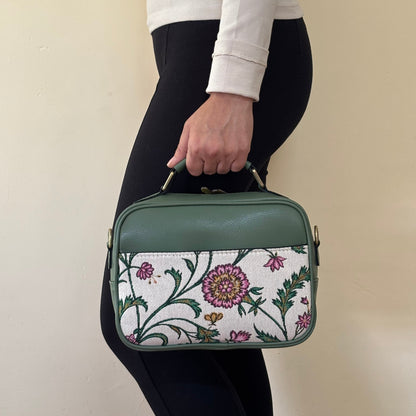 Meadow Bloom Handcrafted Briefcase Sling
