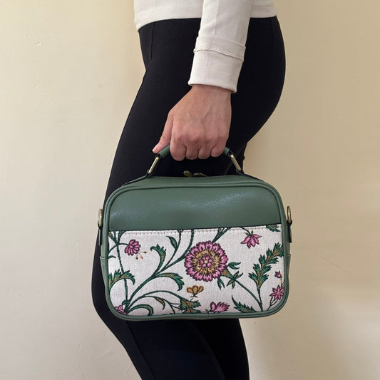 Meadow Bloom Handcrafted Briefcase Sling