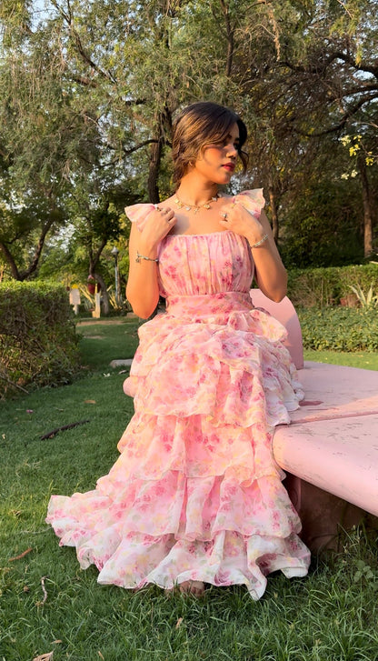 Whispering Rose Flare Dress