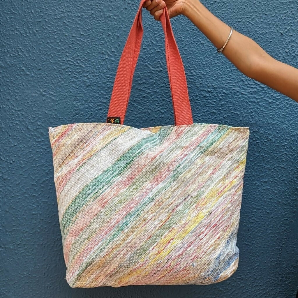 Upcycled Handwoven: The Beach Bag
