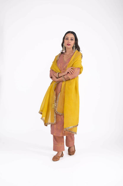 Ember Zari Kurta Set