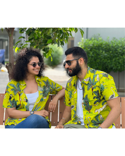 Green Jungle Unisex Short Sleeves Shirt