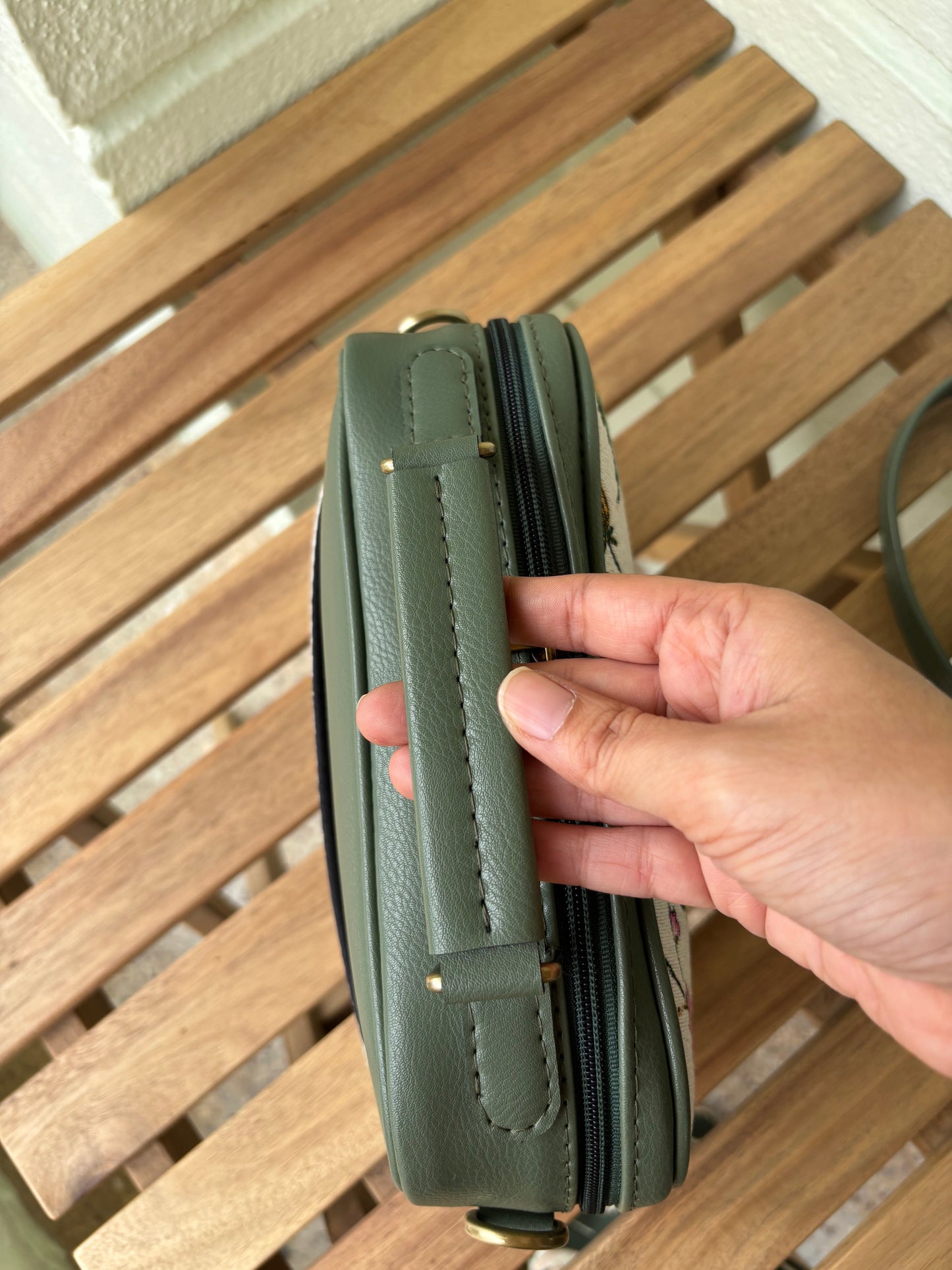 Meadow Bloom Handcrafted Briefcase Sling