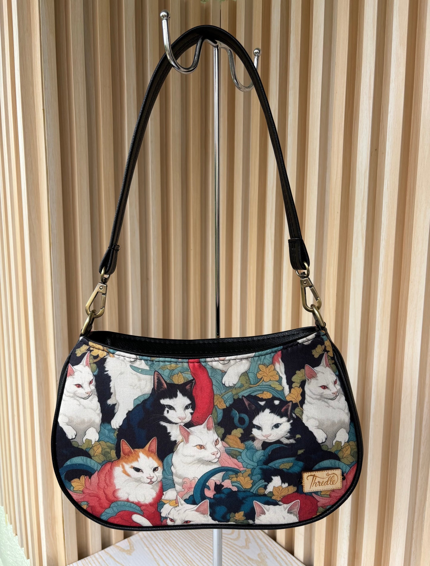 Whiskers Handcrafted Baguette Bag