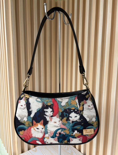 Whiskers Handcrafted Baguette Bag