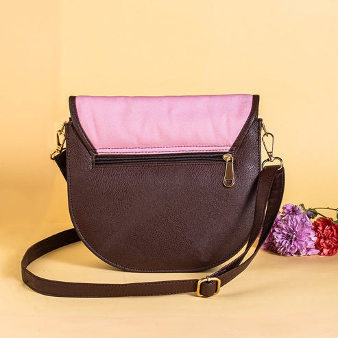 Tulips and Lavender Flap Sling Bag