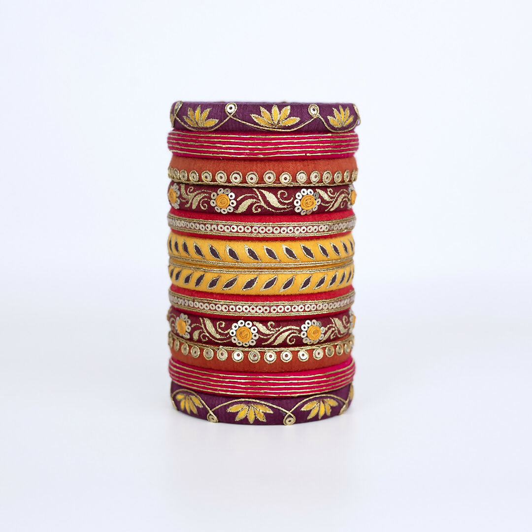 Inara Multicolor Bangle Set