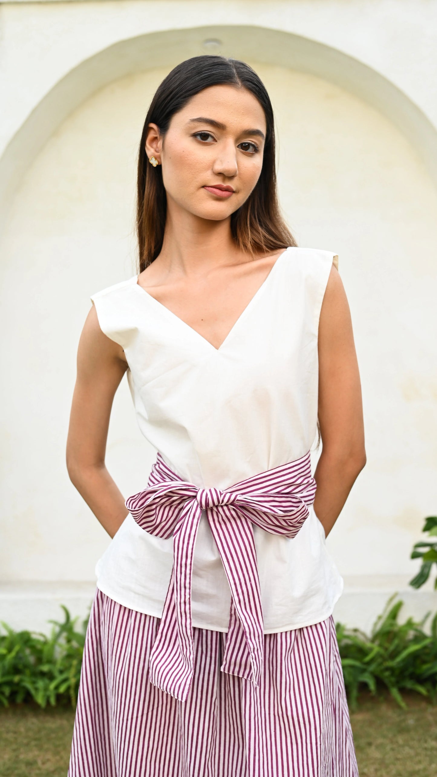 Rouge Coord Set with Belt