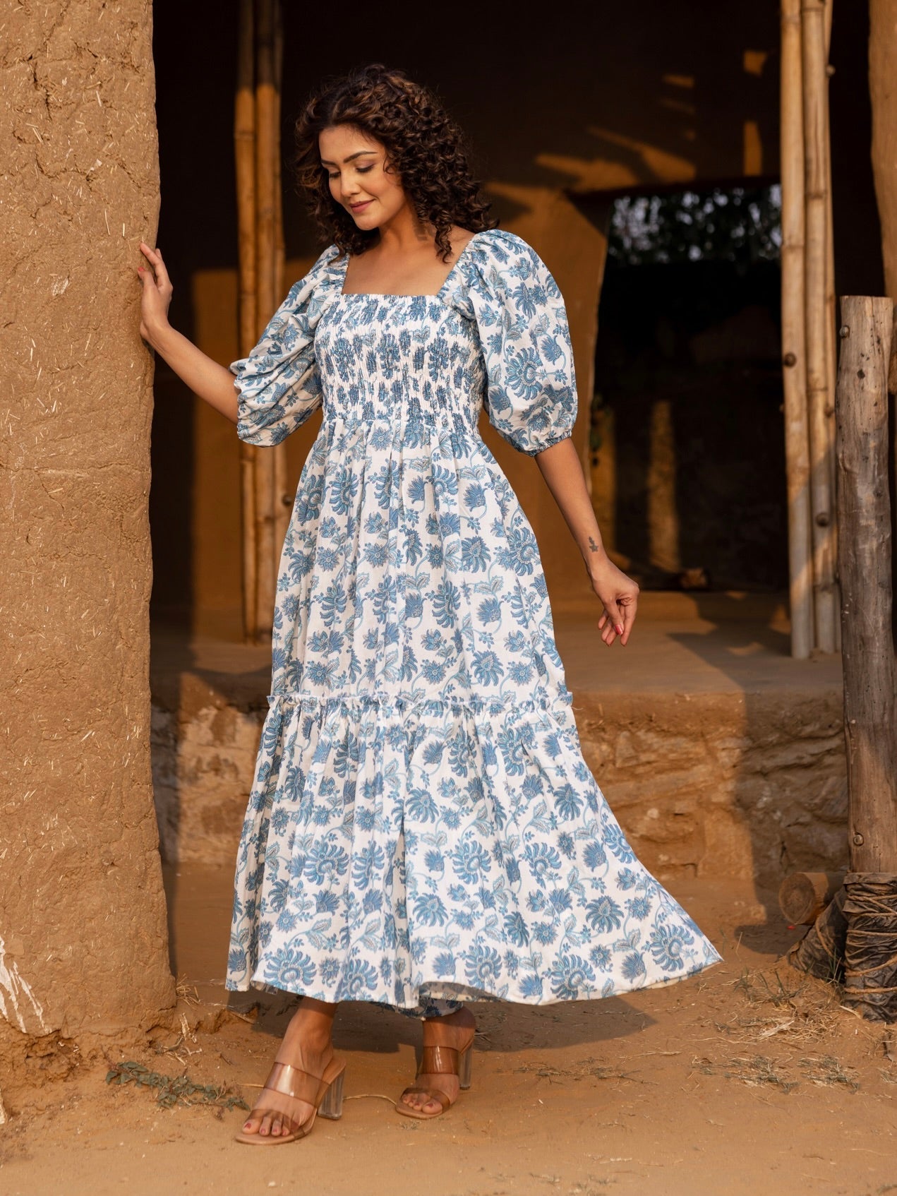 Iris Handblock Dream Dress