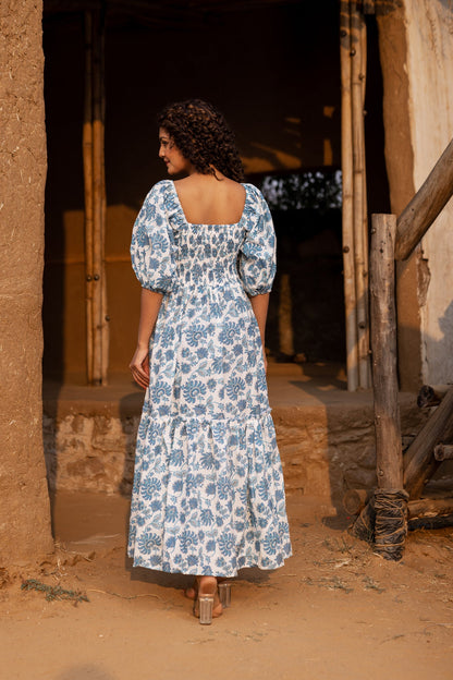 Iris Handblock Dream Dress