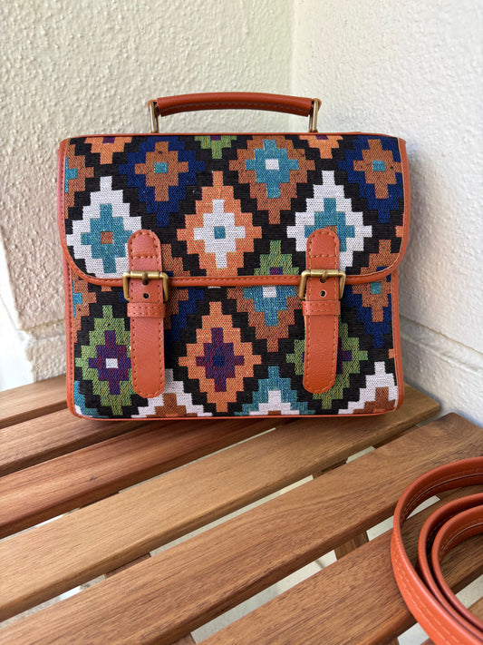 Nomad Mosaic Handcrafted Saddle Bag