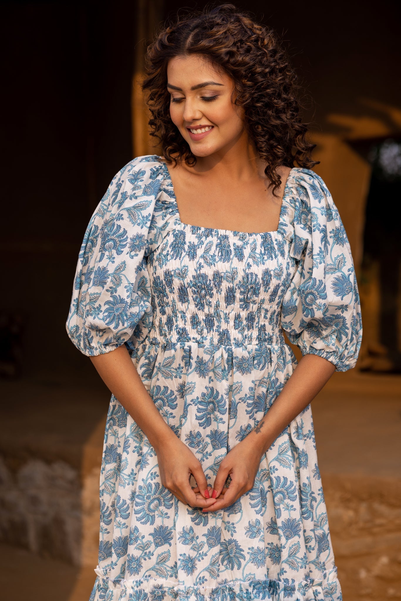 Iris Handblock Dream Dress