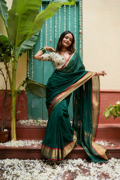 Param Sundari Handwoven Cotton Saree