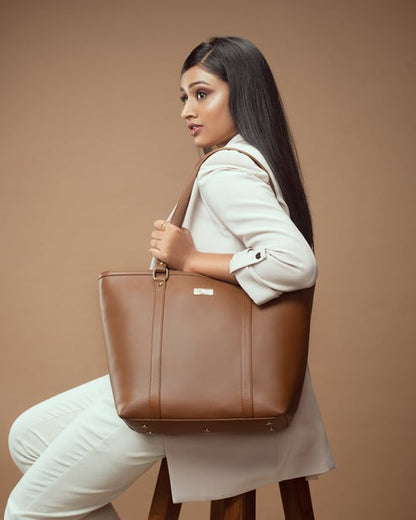 Solid Leather Tote bag