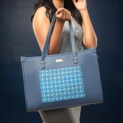 Sapphire Symmetry Box Tote bag